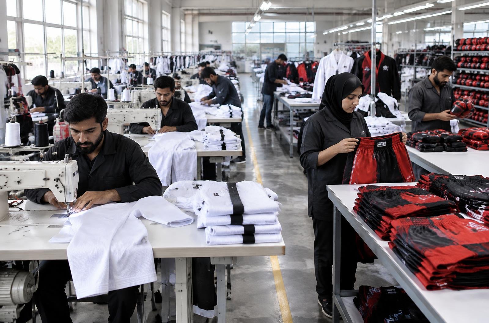 Siraje International sportswear and martial arts apparel factory